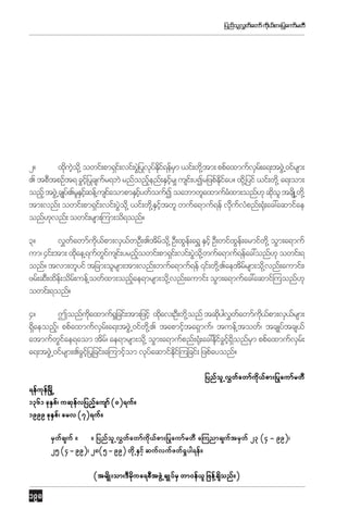 jynfoŒl vwawmf uk,pm;ðyaumfrwD
$ f
d f

2?
xduo@kd owif;pm&Si;f vif;yGðJ yvkyEi&efrm ,if;wd@k tm; ppfaxmufvr;f a&;tzGŒJ 0ifrsm;
k hJ
f dk f S
S
. tpDtpOft& cGiðhf ycsur&bJ rnfonfenf;ESir# usi;f yIrjzpfEiay? xd@k jyif ,if;wd@k a&;om;
f
h
hf
dk f
onfh tzGŒJ csKy.rlEiqef@usiaompmESiywfoufI oabmwlaxmufcxm;onf[k qdol tcsKd Œwd@k
f S hf
f
hf
H
k
tm;vnf; owif;pm&Si;f vif;yGo@kd ,if;wd@k Eitwl wufa&muf&ef vduvpnf;±H;k ac:aqmifae
J
S hf
kf f H
onf[vnf; owif;rsm;=um;od&onf?
k
3?
v$wawmfu,pm;vS,wOD;.tdro@kd OD;xGe;f a&$ ESihf OD;wifxe;f armifw@kd oGm;a&muf
f
kd f
f
f
G
um/ 4if;tm; xdae@&ufwiusi;f yrnfowif;pm&Si;f vif;yGo@kd wufa&muf&efac:onf[k owif;&
k
Gf
h
J
onf? tvm;wlyif tjcm;olrsm;tm;vnf;wufa&muf&ef ‚if;wd@k .aetdrrsm;od@k vnf;aumif;/
f
zrf;qD;xde;f odr;f uef@owfxm;onfae&mrsm;od@k vnf;aumif; oGm;a&mufac:aqmif=uonf[k
h
owif;&onf?
4?
Tonfuaxmuf±j_ cif;tm;jzifh xdav;OD;wd@k onf tqdygvwawmfu,pm;vS,rsm;
dk
k
k $ f
kd f
f
&Sdaeonfh/ ppfaxmufvSrf;a&;tzGJŒ0ifwdk@. tapmifhta&Smuf/ tuef@towf/ tcsKyftcs,f
atmufwiae&aom tdr/f ae&mrsm;od@k oGm;a&mufpnf;±H;k ac:Edici&onfrm ppfaxmufvr;f
Gf
k f G hf dS
S
S
a&;tzGŒJ 0ifrsm;.cGiðhf yjcif;a=umifom vkyaqmifEi=f ujcif; jzpfayonf?
h
k f
dk
jynfolŒv$wfawmfukd,fpm;ðyaumfrwD
&efueòf rŒd
k
1361 ckEp/f uqkevjynfausmf (8)&uf?
S
f
h
1999 ckEp/f arv (7)&uf?
S
rSwcsuf ? ? jynfoŒl v$wawmfu,pm;ðyaumfrwD a-unmcsutrSwf 23 (4 = 99)/
f
f
kd f
f
25 (4 = 99)/ 28(5 = 99) wdŒk ESihf qufvufzwf±yg&ef?
+
(trsKd ;om;'Drua&pDtzGŒJ csKyfrS wm0ef,l jzef‹csonf?)
kd
d

198

 