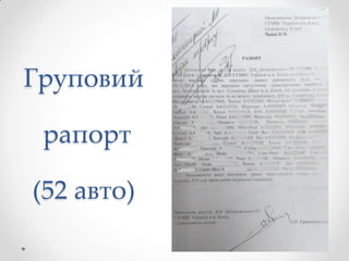 Груповий
рапорт
(52 авто)

 