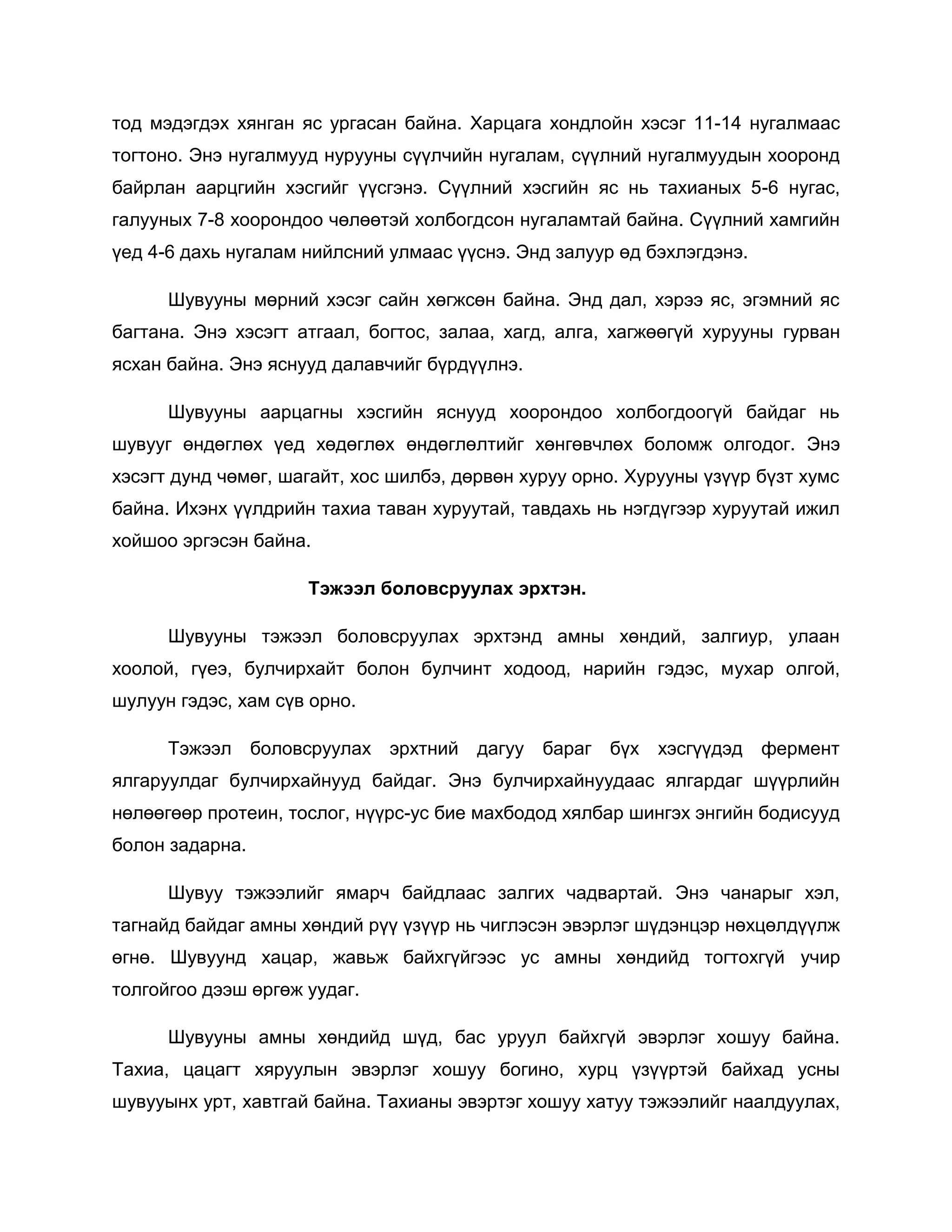шувууны анатоми
