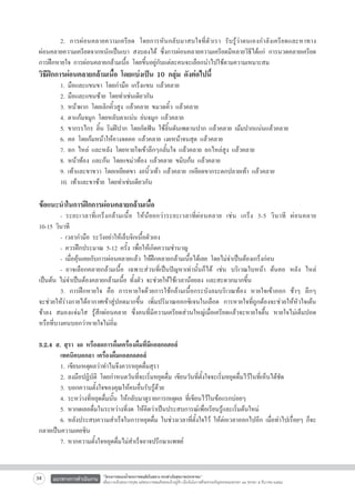 2. การผ่อนคลายความเครียด โดยการหันกลับมาสนใจที่ตัวเรา รับรู้ว่าตนเองกำลังเครียดและหาทาง

ผ่อนคลายความเครียดจากหนักเป็นเบา สงบลงได้ ซึ่งการผ่อนคลายความเครียดมีหลายวิธีได้แก่ การนวดคลายเครียด

การฝึกหายใจ การผ่อนคลายกล้ามเนื้อ โดยขึ้นอยู่กับแต่ละคนจะเลือกนำไปใช้ตามความเหมาะสม

วิธีฝึกการผ่อนคลายกล้ามเนื้อ โดยแบ่งเป็น 10 กลุ่ม ดังต่อไปนี้
	
	
	
	
	
	
	
	
	
	


1. มือและแขนขา โดยกำมือ เกร็งแขน แล้วคลาย
2. มือและแขนซ้าย โดยทำเช่นเดียวกัน
3. หน้าผาก โดยเลิกคิ้วสูง แล้วคลาย ขมวดคิ้ว แล้วคลาย
4. ตาแก้มจมูก โดยหลับตาแน่น ย่นจมูก แล้วคลาย
5. ขากรรไกร ลิ้น ริมฝีปาก โดยกัดฟัน ใช้ลิ้นดันเพดานปาก แล้วคลาย เม้มปากแน่นแล้วคลาย
6. คอ โดยก้มหน้าให้คางจดคอ แล้วคลาย เงยหน้าจนสุด แล้วคลาย
7. อก ไหล่ และหลัง โดยหายใจเข้าลึกๆกลั้นใจ แล้วคลาย ยกไหล่สูง แล้วคลาย
8. หน้าท้อง และก้น โดยแขม่วท้อง แล้วคลาย ขมิบก้น แล้วคลาย
9. เท้าและขาขวา โดยเหยียดขา งอนิ้วเท้า แล้วคลาย เหยียดขากระดกปลายเท้า แล้วคลาย
10. เท้าและขาซ้าย โดยทำเช่นเดียวกัน

ข้อแนะนำในการฝึกการผ่อนคลายกล้ามเนื้อ

	
-	ระยะเวลาที่ เ กร็ ง กล้ า มเนื้ อ ให้ น้ อ ยกว่ า ระยะเวลาที่ ผ่ อ นคลาย เช่ น เกร็ ง 3-5 วิ น าที ผ่ อ นคลาย

10-15 วินาที
	
- เวลากำมือ ระวังอย่าให้เล็บจิกเนื้อตัวเอง
	
- ควรฝึกประมาณ 5-12 ครั้ง เพื่อให้เกิดความชำนาญ
	
- เมื่อคุ้นเคยกับการผ่อนคลายแล้ว ให้ฝึกคลายกล้ามเนื้อได้เลย โดยไม่จำเป็นต้องเกร็งก่อน
	
-	อาจเลือกคลายกล้ามเนื้อ เฉพาะส่วนที่เป็นปัญหาเท่านั้นก็ได้ เช่น บริเวณใบหน้า ต้นคอ หลัง ไหล่
เป็นต้น ไม่จำเป็นต้องคลายกล้ามเนื้อ ทั้งตัว จะช่วยให้ใช้เวลาน้อยลง และสะดวกมากขึ้น
	
3. การฝึกหายใจ คือ การหายใจด้วยการใช้กล้ามเนื้อกระบังลมบริเวณท้อง หายใจเข้าออก ช้าๆ ลึกๆ

จะช่วยให้ร่างกายได้อากาศเข้าสู่ปอดมากขึ้น เพิ่มปริมาณออกซิเจนในเลือด การหายใจที่ถูกต้องจะช่วยให้หัวใจเต้น

ช้าลง สมองแจ่มใส รู้สึกผ่อนคลาย ซึ่งคนที่มีความเครียดส่วนใหญ่เมื่อเครียดแล้วจะหายใจตื้น หายใจไม่เต็มปอด
หรือที่บางคนบอกว่าหายใจไม่อิ่ม 
	
3.2.4 ส. สุรา งด หรือลดการดื่มเครื่องดื่มที่มีแอลกอฮอล์
	
เทคนิคบอกลา เครื่องดื่มแอลกอฮอล์
	
1. เขียนเหตุผลว่าทำไมจึงควรหยุดดื่มสุรา
	
2. ลงมือปฏิบัติ โดยกำหนดวันที่จะเริ่มหยุดดื่ม เขียนวันที่ตั้งใจจะเริ่มหยุดดื่มไว้ในที่เห็นได้ชัด
	
3. บอกความตั้งใจของคุณให้คนอื่นรับรู้ด้วย
	
4. ระหว่างที่หยุดดื่มนั้น ให้กลับมาดูรายการเหตุผล ที่เขียนไว้ในข้อแรกบ่อยๆ
	
5. หากเผลอดื่มในระหว่างที่งด ให้คิดว่าเป็นประสบการณ์เพื่อเรียนรู้และเริ่มต้นใหม่
	
6. หลังประสบความสำเร็จในการหยุดดื่ม ในช่วงเวลาที่ตั้งใจไว้ ให้ต่อเวลาออกไปอีก เมื่อทำไปเรื่อยๆ ก็จะ
กลายเป็นความเคยชิน
	
7. หากความตั้งใจหยุดดื่มไม่สำเร็จอาจปรึกษาแพทย์

34

แนวทางการดำเนินงาน

“โครงการสนองน้ำพระราชหฤทัยในหลวง ทรงห่วงใยสุขภาพประชาชน”
เพื่อถวายเป็นพระราชกุศล แด่พระบาทสมเด็จพระเจ้าอยู่หัว เนื่องในโอกาสที่จะทรงเจริญพระชนมพรรษา ๘๔ พรรษา ๕ ธันวาคม ๒๕๕๔

 