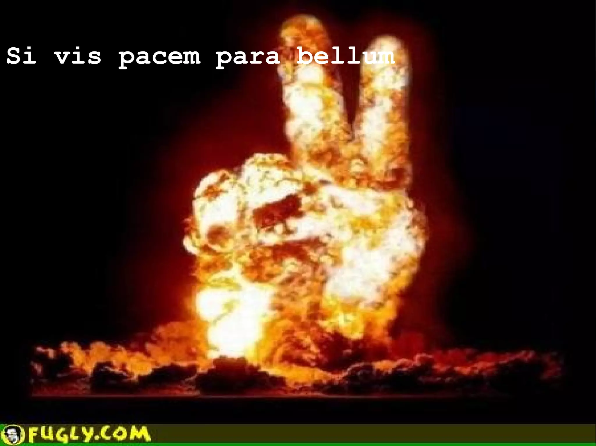 Si vis pacem para bellum

 