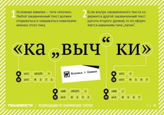 Рекомендации по оформлению текстов (РИА Новости)