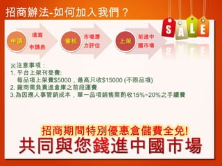 k-μ҂
Ո


Ո



Ј
u

ϼ

ǰM
Ј

ע헣
1. ƽ̨ϼܿM:
ÿƷϼM$5000ֻ$15000 (Ʒ)
2. Sؓ؟M}֮ǰ\M
3.¹NɱһƷN15%~20%֮mM

 