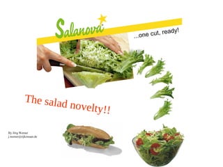 The salad
novelty!!
By Jörg Werner
j.werner@rijkzwaan.de

 