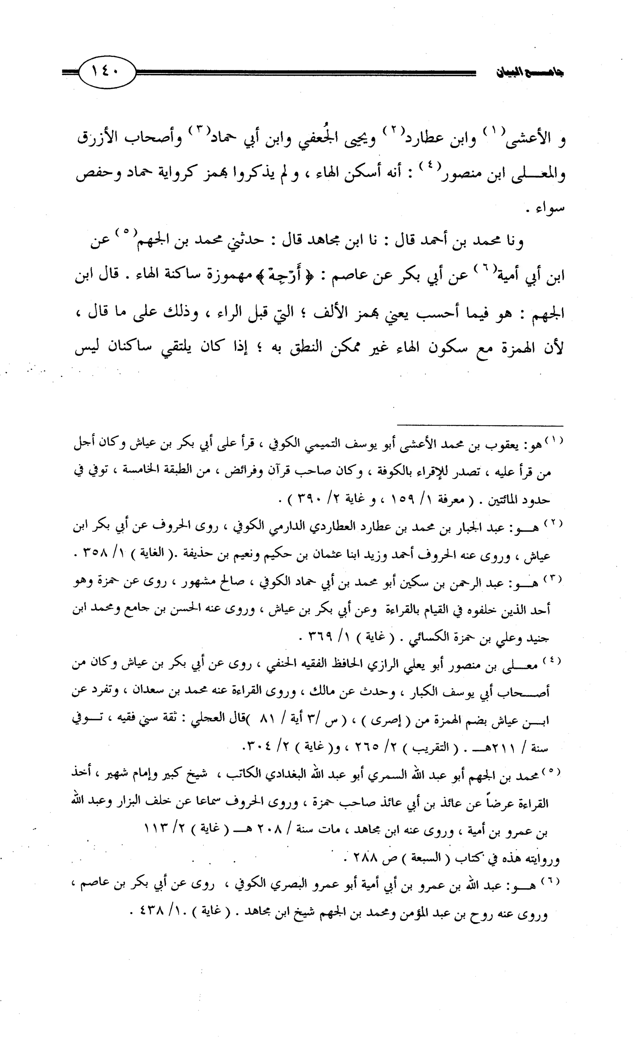 جامع البيان في القراءات السبع لابي عمرو الداني من أول سورة الأعراف الى نهاية سورة القصص   الرسالة