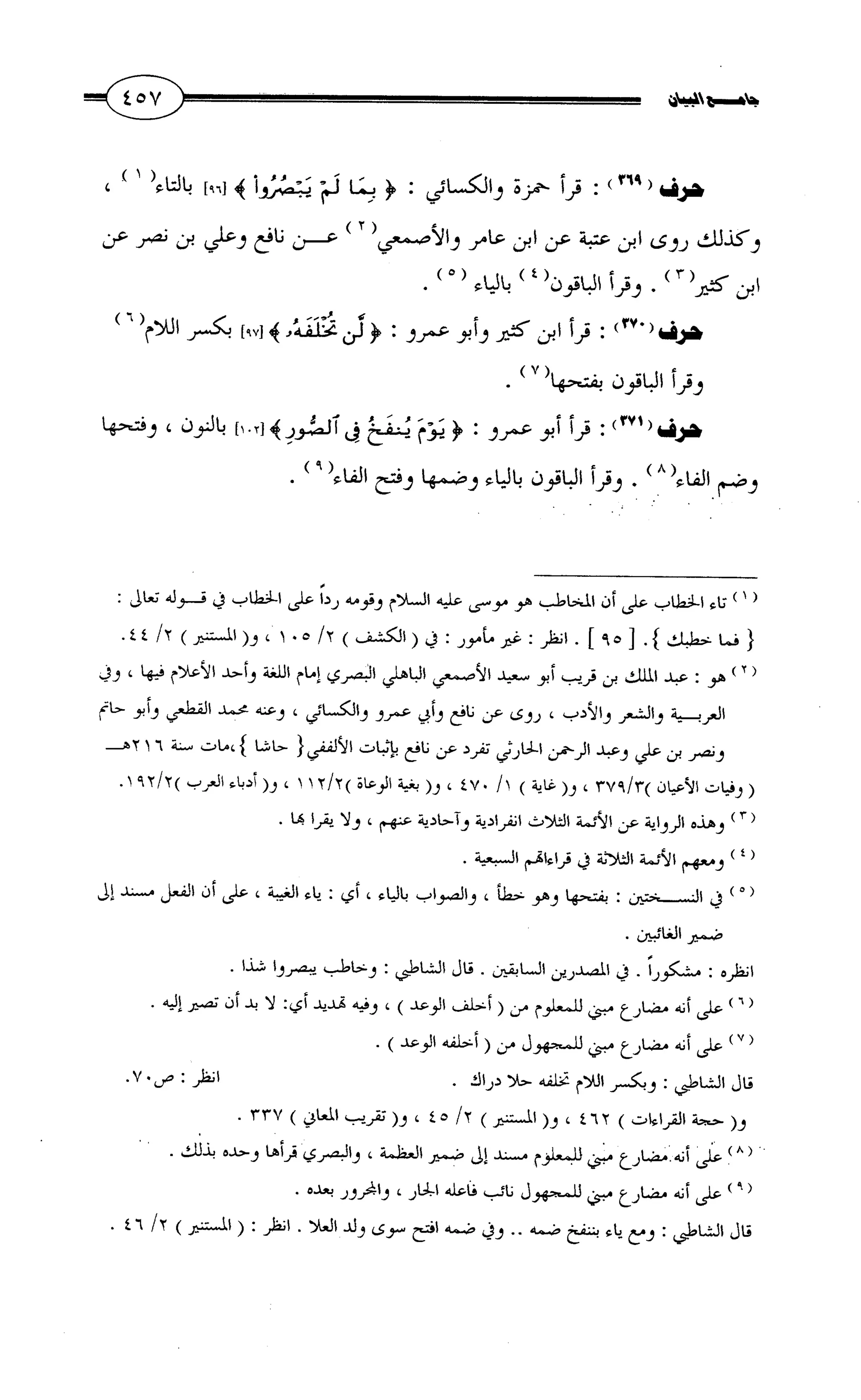 جامع البيان في القراءات السبع لابي عمرو الداني من أول سورة الأعراف الى نهاية سورة القصص   الرسالة