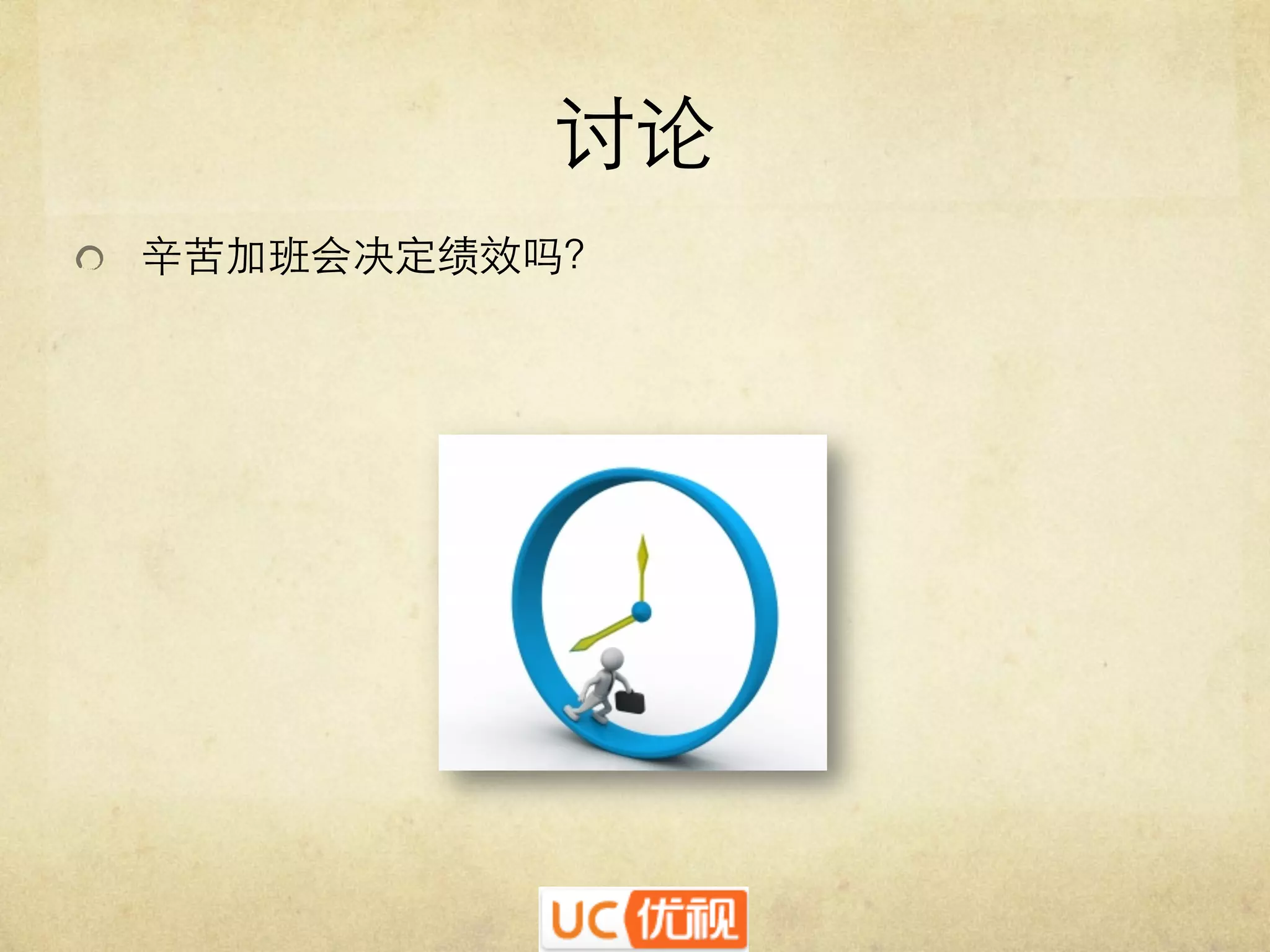 讨论	

   辛苦加班会决定绩效吗？	


 