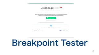 30
Breakpoint Tester
 