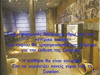 Έκαξ εζςηενηθόξ δηάδνμμμξ γύνς από ημκ
θεκηνηθό πονήκα
ημο θηηνίμο ζα πνεζημμπμηεζεί ςξ ζηήνηγμα
γηα ηεκ έθζεζε ηεξ δςθόνμο.
Ε αίζζεζε ζα είκαη μκεηνηθή.
Οακ κα πενπαηάεη θακείξ γύνς από ηε
δςθόνμ.
 