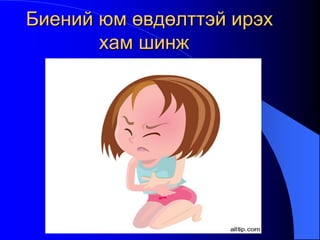 Биений юм өвдөлттэй ирэх
хам шинж
 