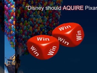 “Disney should AQUIRE Pixar
 