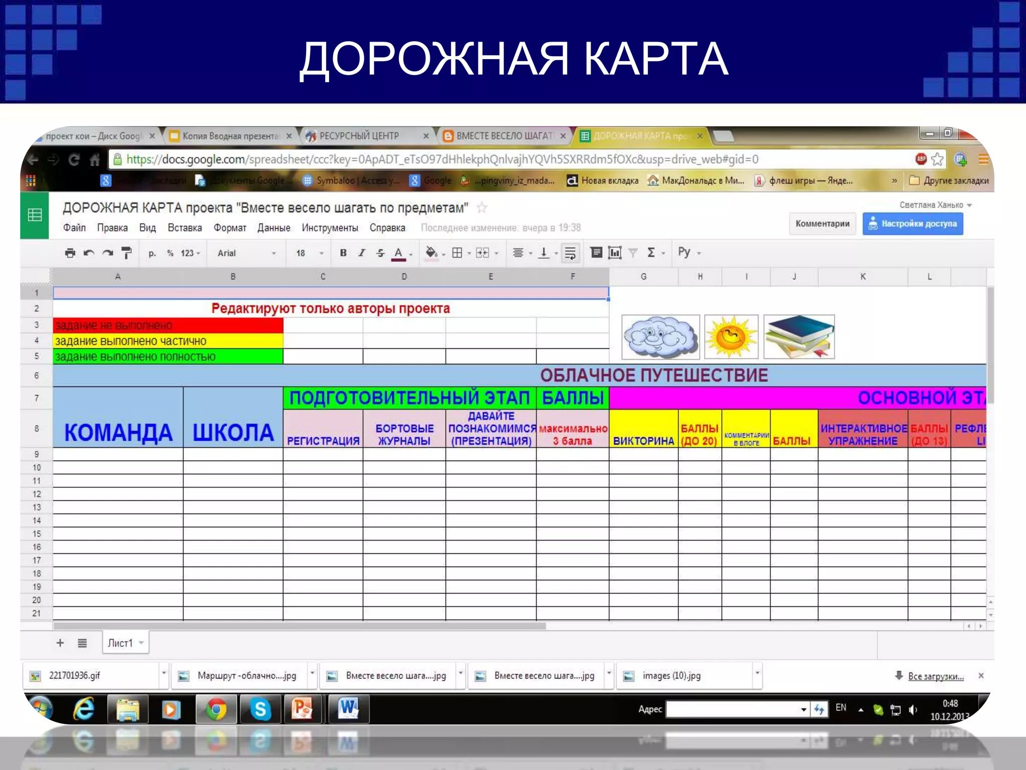 ДОРОЖНАЯ КАРТА
 