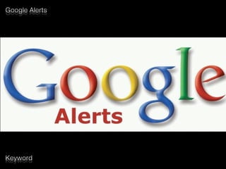 Google Alerts
Keyword
 