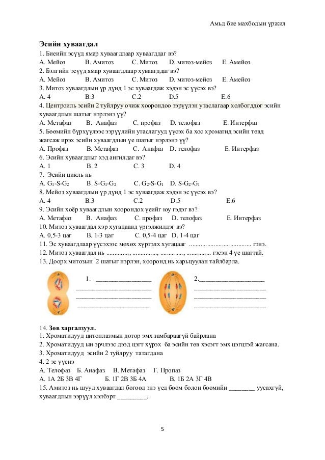 биологийн тест