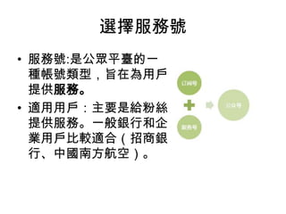微信小店
  在服務號,申請微信支付(繳納2萬人民幣的保證
金) ,在“服務中心”中找到微信小店，開通之後
就可以開始添加產品了。
  中國人民限定。
 