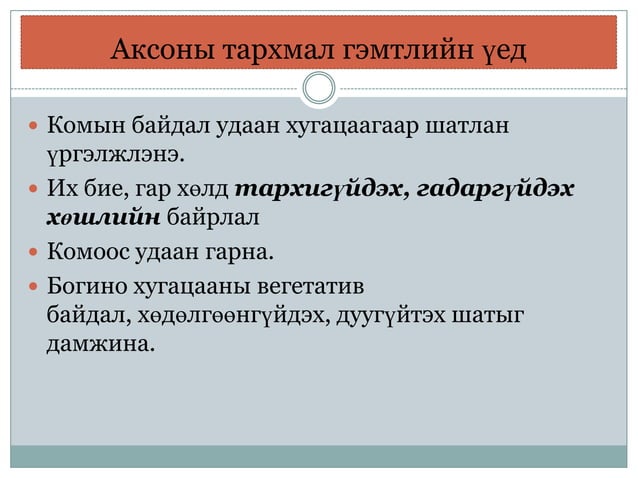 гавал тархины гэмтэл