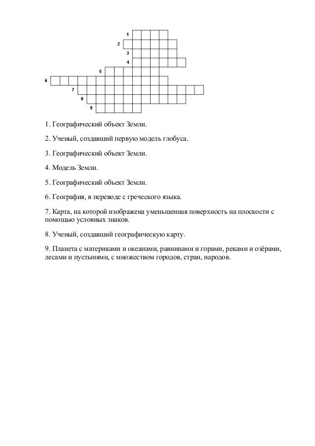 Кроссворд Страны Мира - allegelongisland