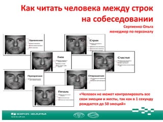 Как Читать Человека Между Строк На Собеседовании | PPT