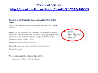 Master of Science
http://deepblue.lib.umich.edu/handle/2027.42/106565
 