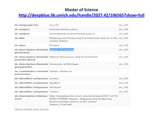 Master of Science
http://deepblue.lib.umich.edu/handle/2027.42/106565?show=full
 