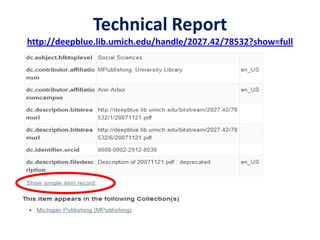 Technical Report
http://deepblue.lib.umich.edu/handle/2027.42/78532?show=full
 