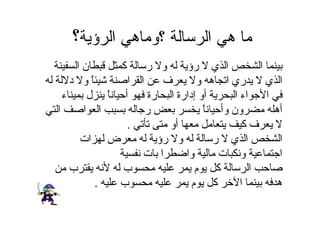 ‫ا‬ ‫ن‬ ‫آ‬ ‫ر‬ ‫و‬ ‫رؤ‬ ‫ي‬ ‫ا‬ ‫ا‬
‫د‬ ‫و‬ ً ‫ا‬ ‫ا‬ ‫ف‬ ‫و‬ ‫ه‬ ‫ا‬ ‫ري‬ ‫ي‬ ‫ا‬
‫ء‬ ‫ل‬ ً ‫أ‬ ‫رة‬ ‫ا‬ ‫إدارة‬ ‫أو‬ ‫ا‬ ‫اء‬ ‫ا‬
‫ا‬ ‫ا‬ ‫ا‬ ‫ر‬ ً ‫وأ‬ ‫ون‬ ‫أه‬
‫أو‬ ‫آ‬ ‫ف‬.
‫ات‬ ‫ض‬ ‫رؤ‬ ‫و‬ ‫ر‬ ‫ي‬ ‫ا‬ ‫ا‬
‫ت‬ ‫ا‬ ‫وا‬ ‫ت‬ ‫و‬ ‫ا‬
‫ب‬ ‫ب‬ ‫م‬ ‫آ‬ ‫ا‬
‫ب‬ ‫م‬ ‫آ‬ ‫ا‬ ‫ه‬.
‫ؤ‬ ‫ا‬ ‫ه‬ ‫؟و‬ ‫ا‬ ‫ه‬‫؟‬
 