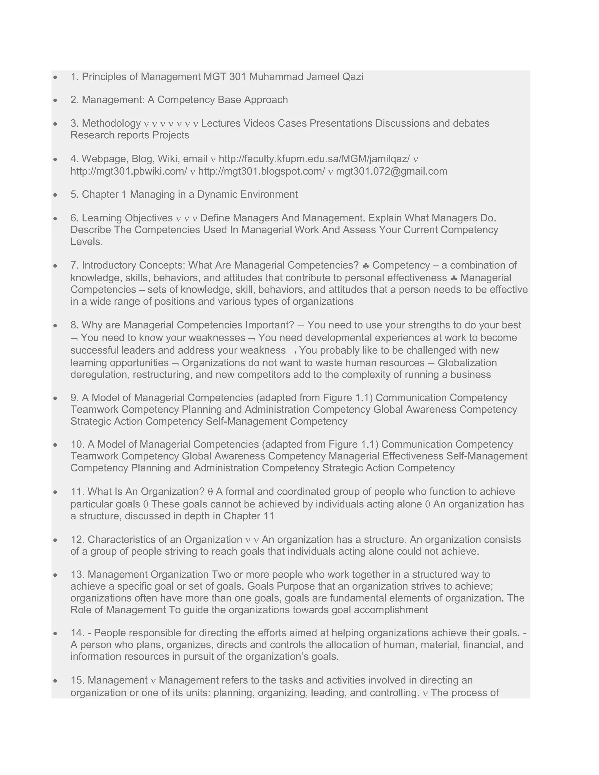 Managerial Depth . Principles of management mgt | DOCX