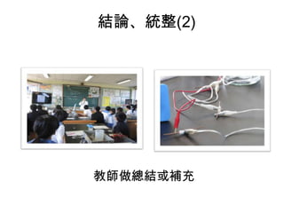 結論、統整(2)
教師做總結或補充
 