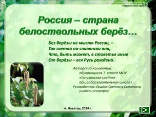 Березовая Аллея Выпускников | PPT