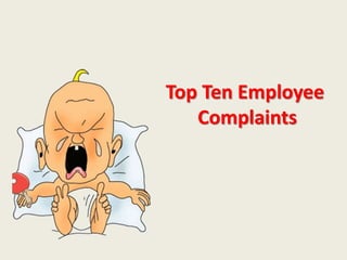 Top Ten Employee
Complaints
 