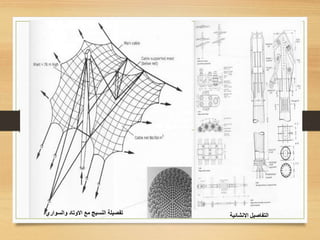 ‫االنشائية‬ ‫التفاصيل‬‫والسواري‬ ‫االوتاد‬ ‫مع‬ ‫النسيج‬ ‫تفصيلة‬
 