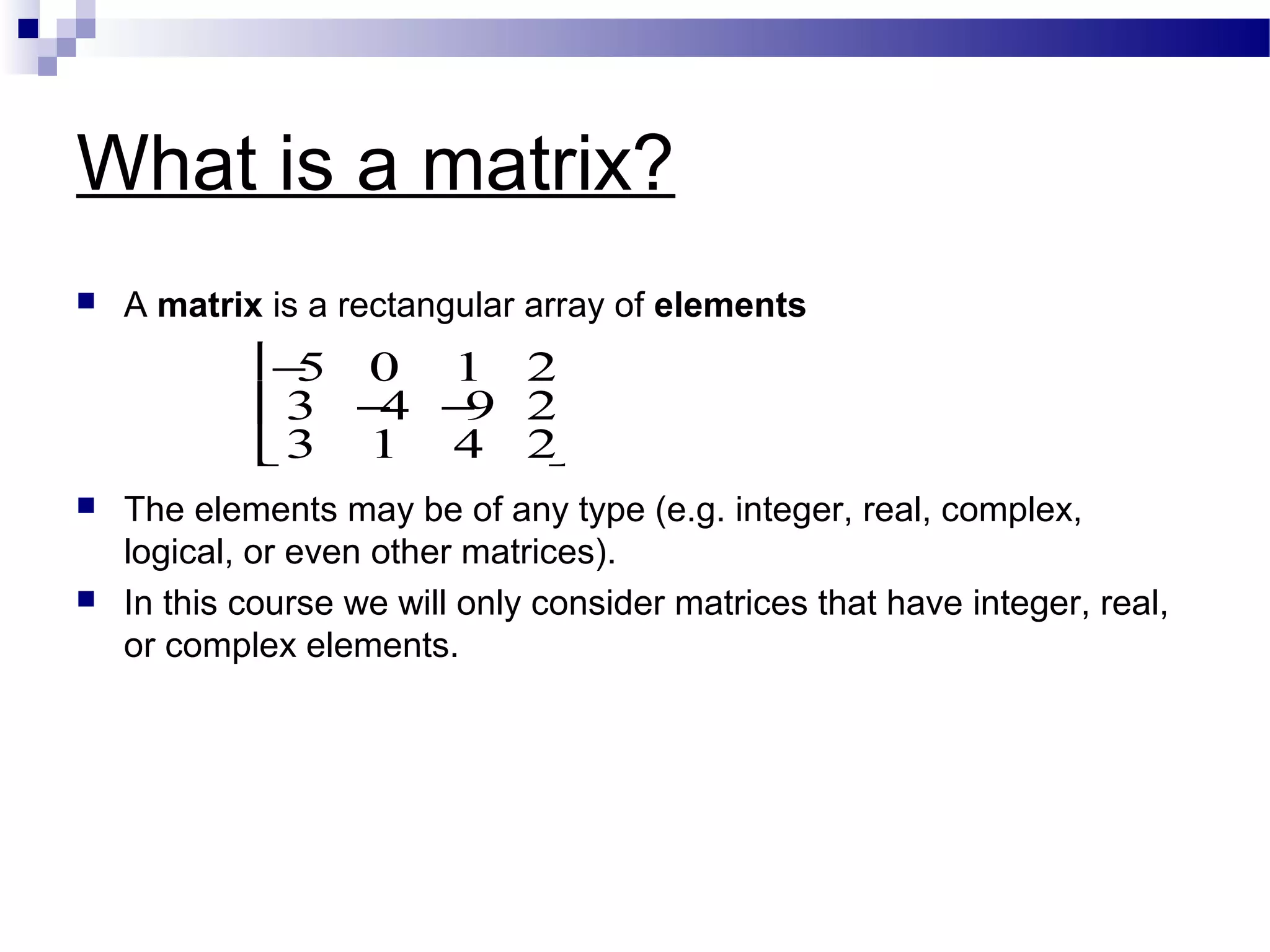 systems of linear equations & matrices | PPT