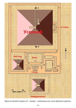 274
Храм на южной стороне и Т- камера – уникальны для всего Древнего царства.
 
