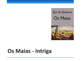 Os Maias - Intriga
 
