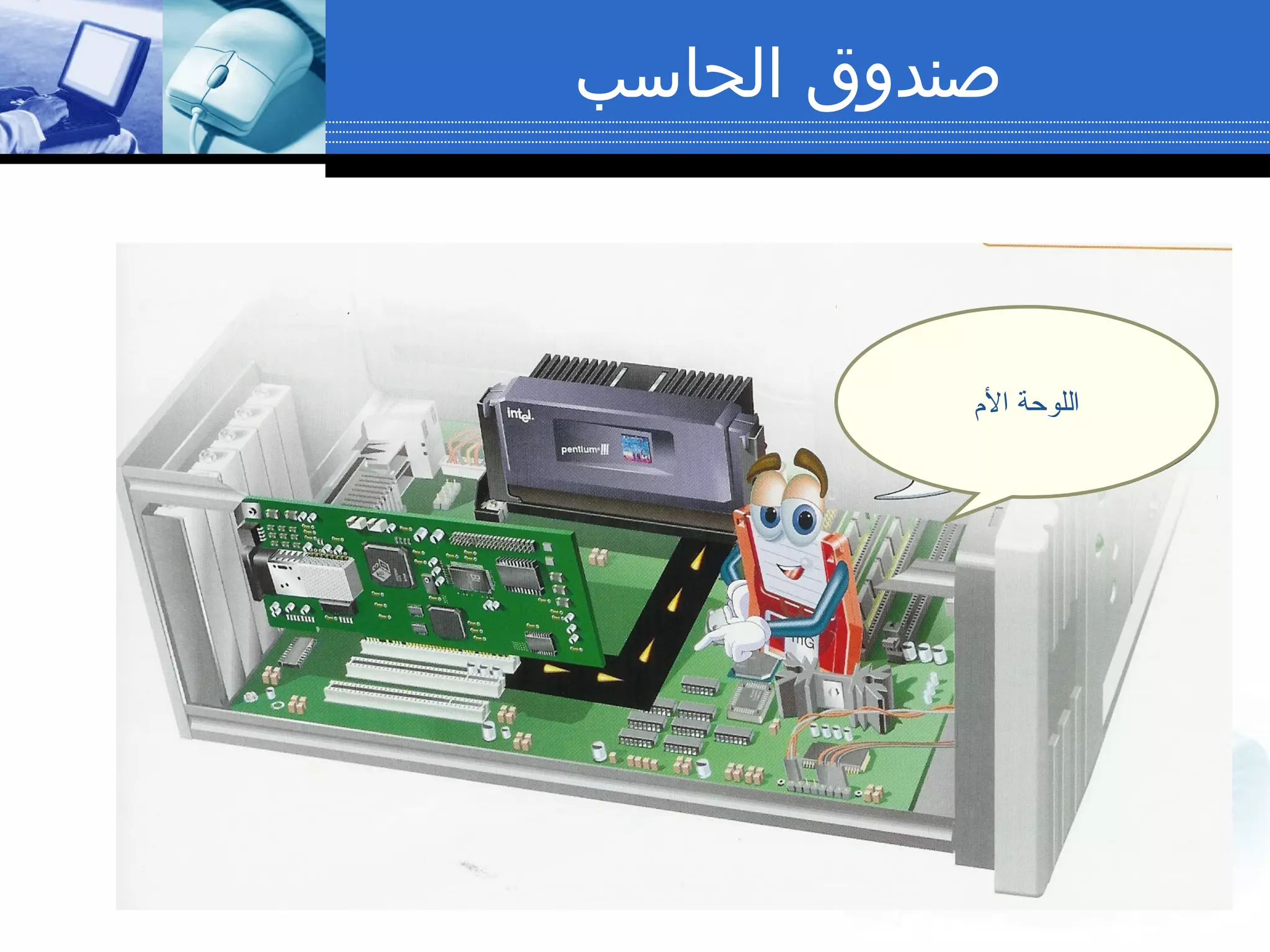 ‫الحاسب‬ ‫صندوق‬
‫الم‬ ‫اللوحة‬
 