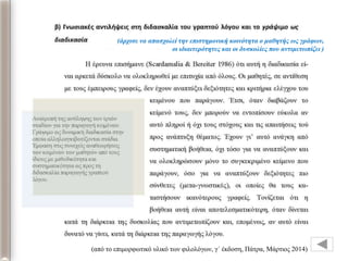 (από ηο επιμορθωηικό σλικό ηων θιλολόγων, γ΄ έκδοζη, Πάηρα, Μάρηιος 2014)
(άρτιζε να απαζτολεί ηην επιζηημονική κοινόηηηα ο μαθηηής ως γράθων,
οι ιδιαιηερόηηηες και οι δσζκολίες ποσ ανηιμεηωπίζει )
 