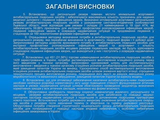 5. Встановлено, що регіональний резерв повинен містити мінімальний асортимент5. Встановлено, що регіональний резерв повинен містити мінімальний асортимент
антибактеріальних лікарських засобів і забезпечувати максимальну кількість призначень для наданняантибактеріальних лікарських засобів і забезпечувати максимальну кількість призначень для надання
медичної допомоги і лікування інфекційних хворих. Визначено оптимальний асортимент регіональногомедичної допомоги і лікування інфекційних хворих. Визначено оптимальний асортимент регіонального
резерву антибактеріальних лікарських засобів з урахуванням санітарно-епідемічних особливостейрезерву антибактеріальних лікарських засобів з урахуванням санітарно-епідемічних особливостей
Львівської області, який відповідає цим умовам і складає 21 найменування із 18 груп АТХ, якіЛьвівської області, який відповідає цим умовам і складає 21 найменування із 18 груп АТХ, які
забезпечують 59,86% призначень для екстреної профілактики розповсюдження інфекційних хвороб,забезпечують 59,86% призначень для екстреної профілактики розповсюдження інфекційних хвороб,
лікування інфекційних хворих в осередках надзвичайних ситуацій та продовження лікування улікування інфекційних хворих в осередках надзвичайних ситуацій та продовження лікування у
стаціонарах за 169 нозологічними формами інфекційних хвороб.стаціонарах за 169 нозологічними формами інфекційних хвороб.
6. Опрацьована методика визначення потреби в антибактеріальних лікарських засобах для6. Опрацьована методика визначення потреби в антибактеріальних лікарських засобах для
регіонального резерву, яка передбачає визначення їх асортименту, лікарської форми і її добової дози.регіонального резерву, яка передбачає визначення їх асортименту, лікарської форми і її добової дози.
Запропонована методика дозволяє враховувати потребу в антибактеріальних лікарських засобах дляЗапропонована методика дозволяє враховувати потребу в антибактеріальних лікарських засобах для
екстреної профілактики розповсюдження інфекційних хвороб та асортимент і кількістьекстреної профілактики розповсюдження інфекційних хвороб та асортимент і кількість
антибактеріальних лікарських засобів місцевих резервів лікувальних закладів, які будуть здійснюватиантибактеріальних лікарських засобів місцевих резервів лікувальних закладів, які будуть здійснювати
стаціонарне лікування інфекційних хворих, що знаходяться у них і поступлять з осередків надзвичайнихстаціонарне лікування інфекційних хворих, що знаходяться у них і поступлять з осередків надзвичайних
ситуацій.ситуацій.
7. Встановлено, що 451 (31,56%) торгове найменування антибактеріальних лікарських засобів із7. Встановлено, що 451 (31,56%) торгове найменування антибактеріальних лікарських засобів із
1429 зареєстрованих в Україні, потребує екстемпорального виготовлення ін’єкційного розчину перед1429 зареєстрованих в Україні, потребує екстемпорального виготовлення ін’єкційного розчину перед
його введенням у тканини організму. Запроновано одноразовий шприц для екстемпоральногойого введенням у тканини організму. Запроновано одноразовий шприц для екстемпорального
виготовлення і введення у тканини організму ін’єкційних розчинів антибактеріальних лікарських засобів,виготовлення і введення у тканини організму ін’єкційних розчинів антибактеріальних лікарських засобів,
який захищений патентом України на винахід. Удосконалено спосіб екстемпорального виготовленняякий захищений патентом України на винахід. Удосконалено спосіб екстемпорального виготовлення
ін’єкційних розчинів антибактеріальних лікарських засобів шляхом зниження вартості ін’єкції, спрощенняін’єкційних розчинів антибактеріальних лікарських засобів шляхом зниження вартості ін’єкції, спрощення
технологічного процесу виготовлення розчину, покращання його якості за рахунок зменшення ризикутехнологічного процесу виготовлення розчину, покращання його якості за рахунок зменшення ризику
мікробіологічного та механічного забруднення, захищений патентом України на корисну модель.мікробіологічного та механічного забруднення, захищений патентом України на корисну модель.
8. Встановлено, що для оптимізації забезпечення населення антибактеріаль-ними лікарськими8. Встановлено, що для оптимізації забезпечення населення антибактеріаль-ними лікарськими
засобами необхідна розробка нормативного акту щодо підвищення стійкості функціонування аптечнихзасобами необхідна розробка нормативного акту щодо підвищення стійкості функціонування аптечних
закладів в умовах надзвичайних ситуацій шляхом обов’язкового проведення заздалегідь визначенихзакладів в умовах надзвичайних ситуацій шляхом обов’язкового проведення заздалегідь визначених
нормативних заходів у всіх аптечних закладах, незалежно від форми власності.нормативних заходів у всіх аптечних закладах, незалежно від форми власності.
9. Обгрунтована необхідність перегляду існуючої номенклатури відомчого, регіонального та9. Обгрунтована необхідність перегляду існуючої номенклатури відомчого, регіонального та
місцевих резервів антибактеріальних лікарських засобів для запобігання та ліквідації медико-місцевих резервів антибактеріальних лікарських засобів для запобігання та ліквідації медико-
санітарних наслідків надзвичайних ситуацій з подальшим їх доповненням лікарськими препаратамисанітарних наслідків надзвичайних ситуацій з подальшим їх доповненням лікарськими препаратами
нового покоління. Вста-новлена потреба державного механізму оновлення антибактеріальних лікарсь-нового покоління. Вста-новлена потреба державного механізму оновлення антибактеріальних лікарсь-
ких засобів у резервах після закінчення терміну їх зберігання та терміну державної реєстрації.ких засобів у резервах після закінчення терміну їх зберігання та терміну державної реєстрації.
Обгрунтована потреба створення стратегічного національного запасу антибактеріальних лікарськихОбгрунтована потреба створення стратегічного національного запасу антибактеріальних лікарських
засобів для попередження і ліквідації наслідків епідемій небезпечних і особливо небезпечнихзасобів для попередження і ліквідації наслідків епідемій небезпечних і особливо небезпечних
інфекційних захворювань в Україні.інфекційних захворювань в Україні.
ЗАГАЛЬНІ ВИСНОВКИЗАГАЛЬНІ ВИСНОВКИ
 