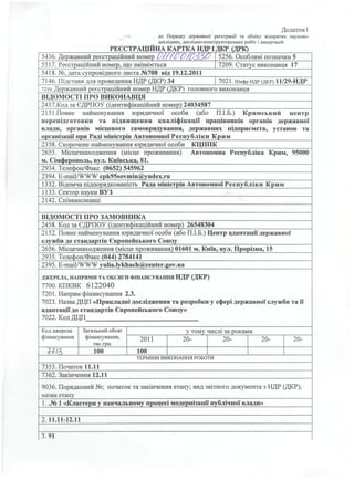 Реєстраційна картка НДР і ДКР (ДРК)
