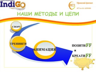 ПОЗИТИПОЗИТИFFFF
ии
КРЕАТИКРЕАТИFFFF
АНИМАЦИЯ
ТРЕНИНГИ
СПОРТ
НАШИ МЕТОДЫ И ЦЕЛИ
 