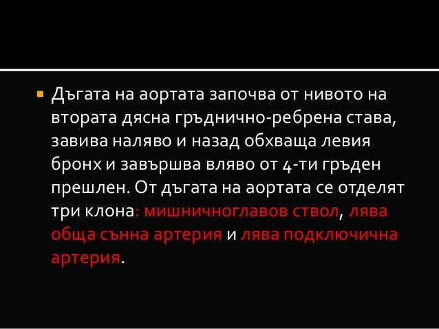 Артерии на големия кръг на кръвообръщението
