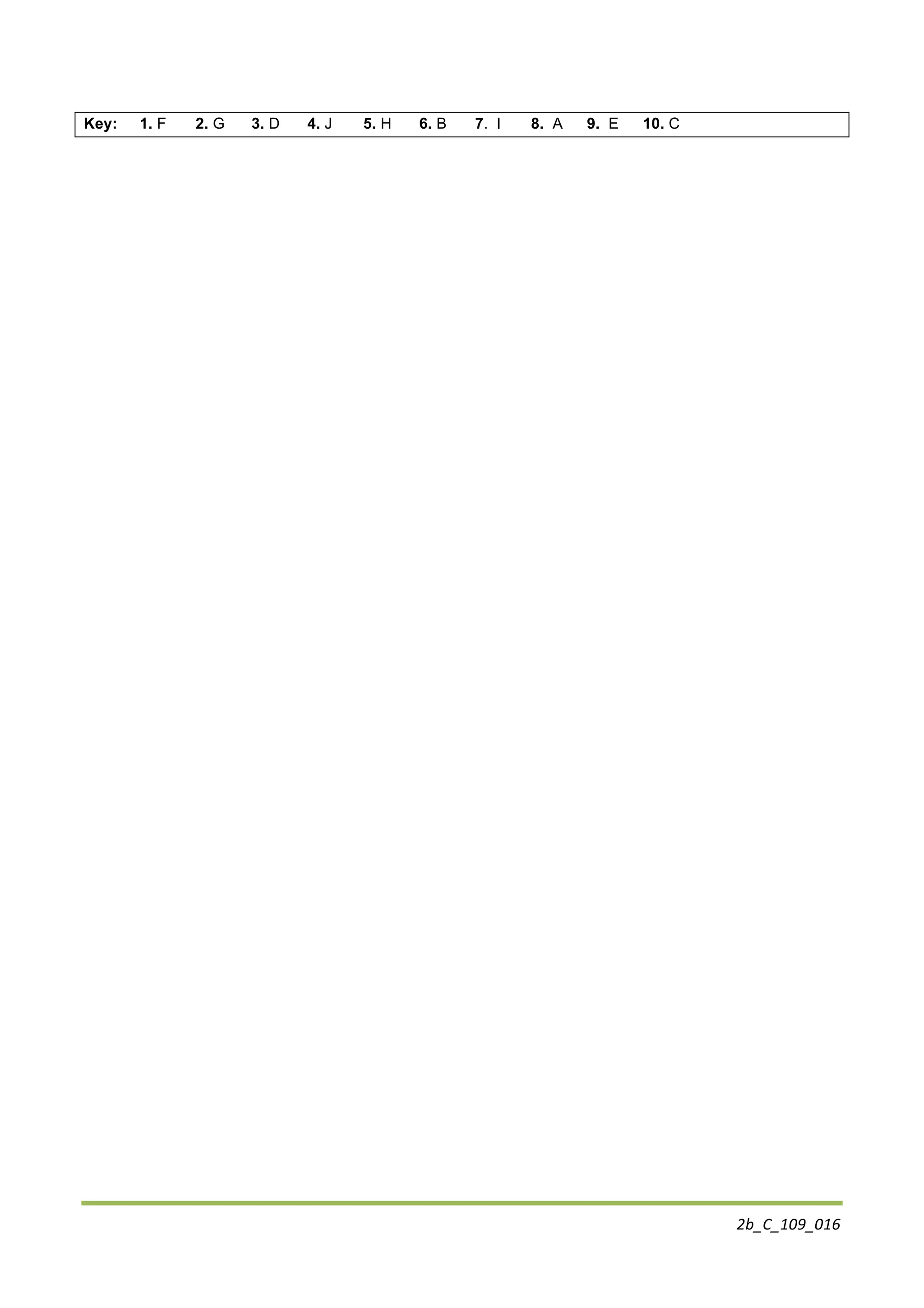 2b_C_109_016	
  
Key: 1. F 2. G 3. D 4. J 5. H 6. B 7. I 8. A 9. E 10. C
	
  
 