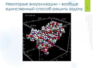 Некоторые визуализации – вообще
единственный способ решить задачу 9
 