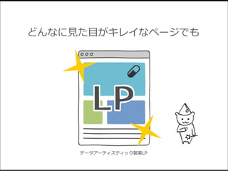 どんなに見た目がキレイなページでも
データアーティスティック製薬LP
 