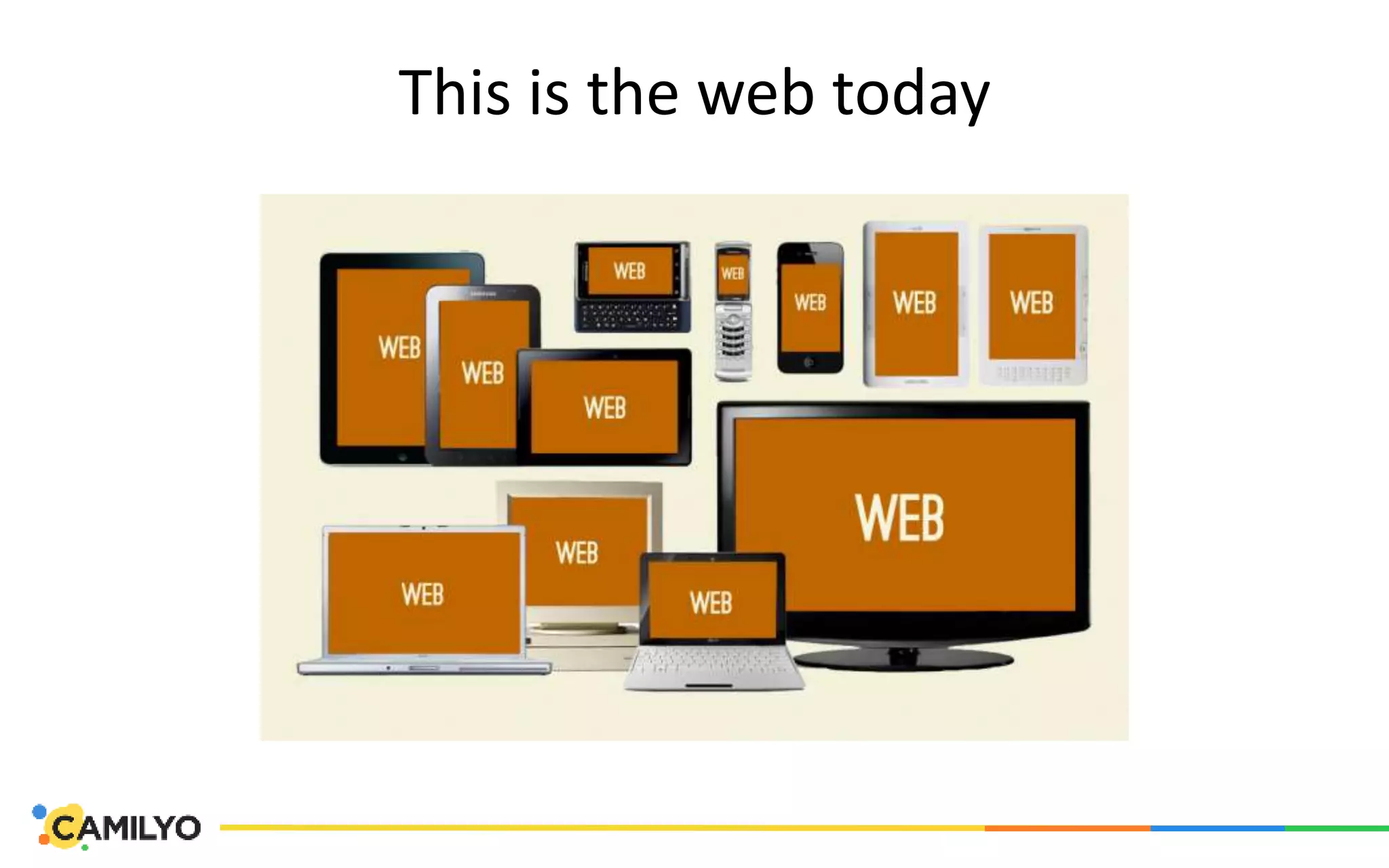 This is the web today
 