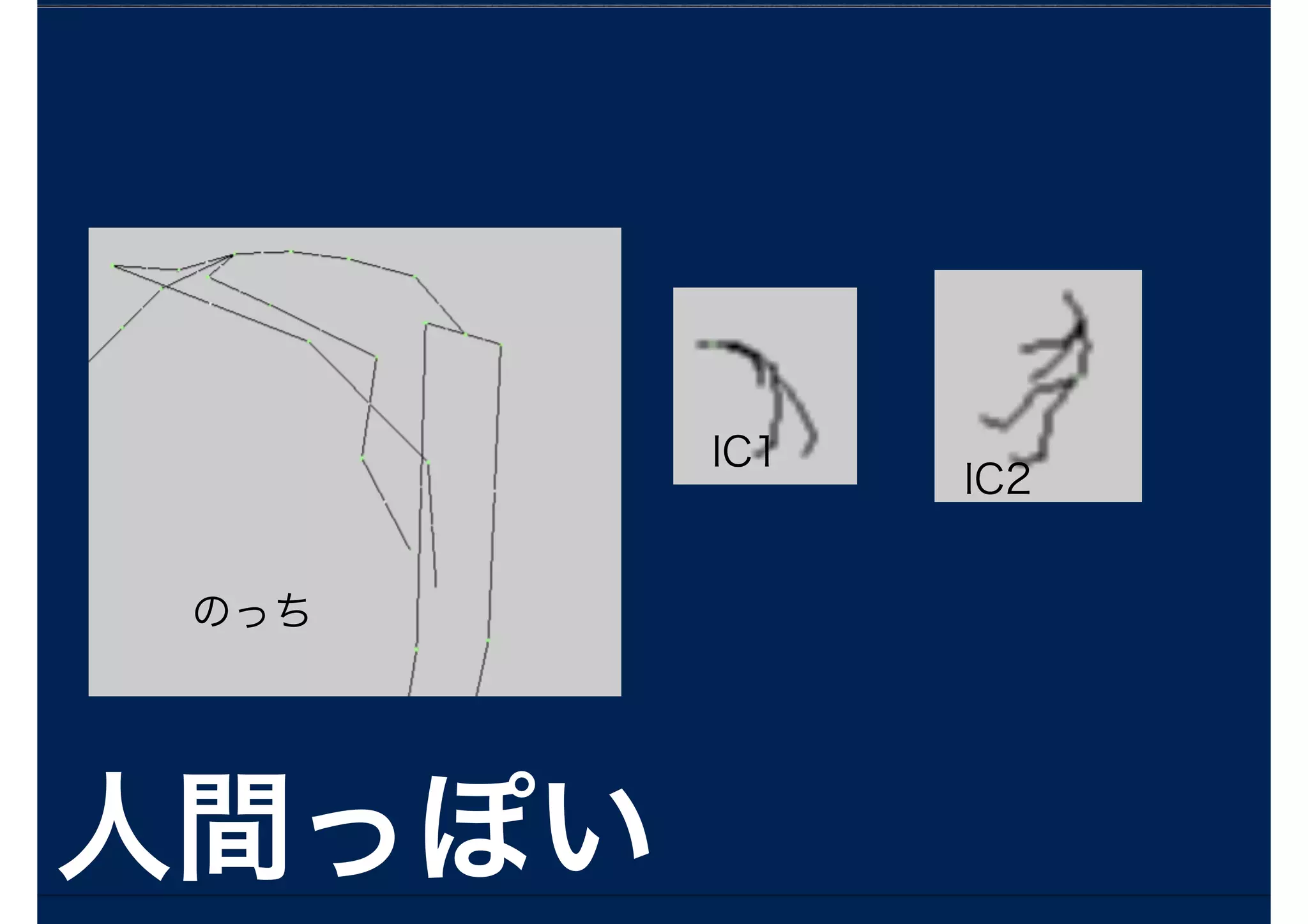 のっち
IC1
IC2
人間っぽい
 