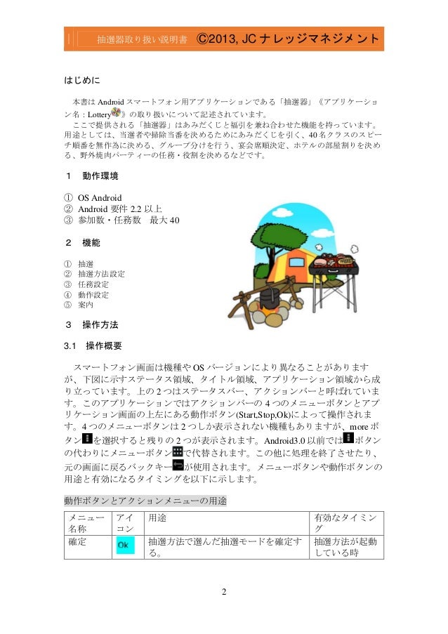 抽選器取り扱い説明書