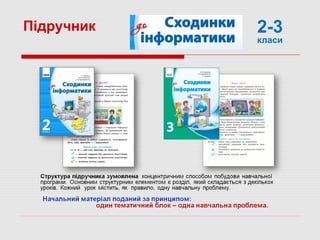 Підручник 2-3
класи
 
