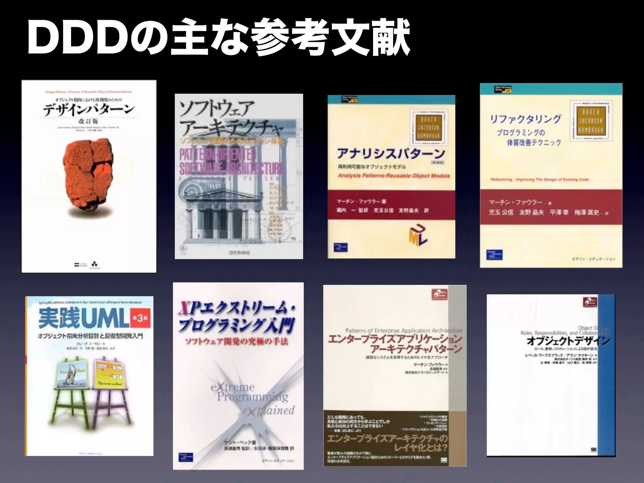 DDDの主な参考文献
 