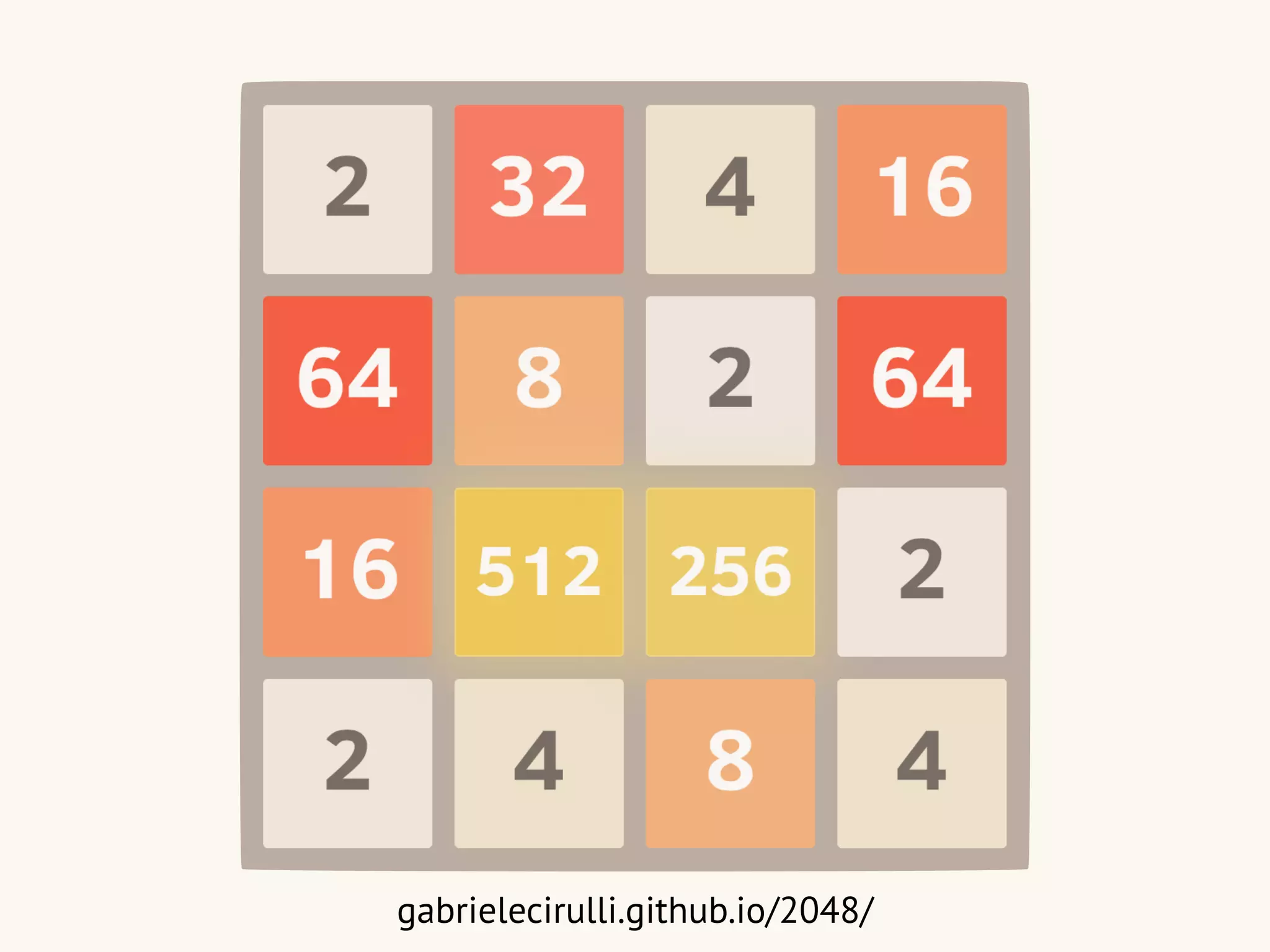 gabrielecirulli.github.io/2048/
 