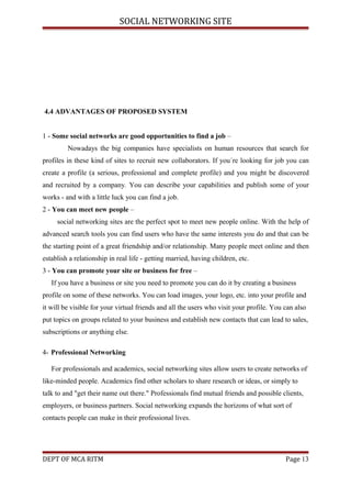 social networking site | DOC